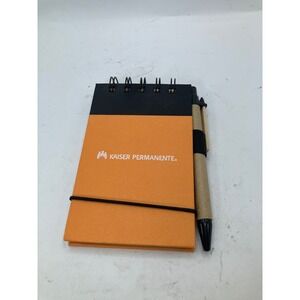 Kaiser Permanente‎ Spiral Notebook with Pen Orange Black